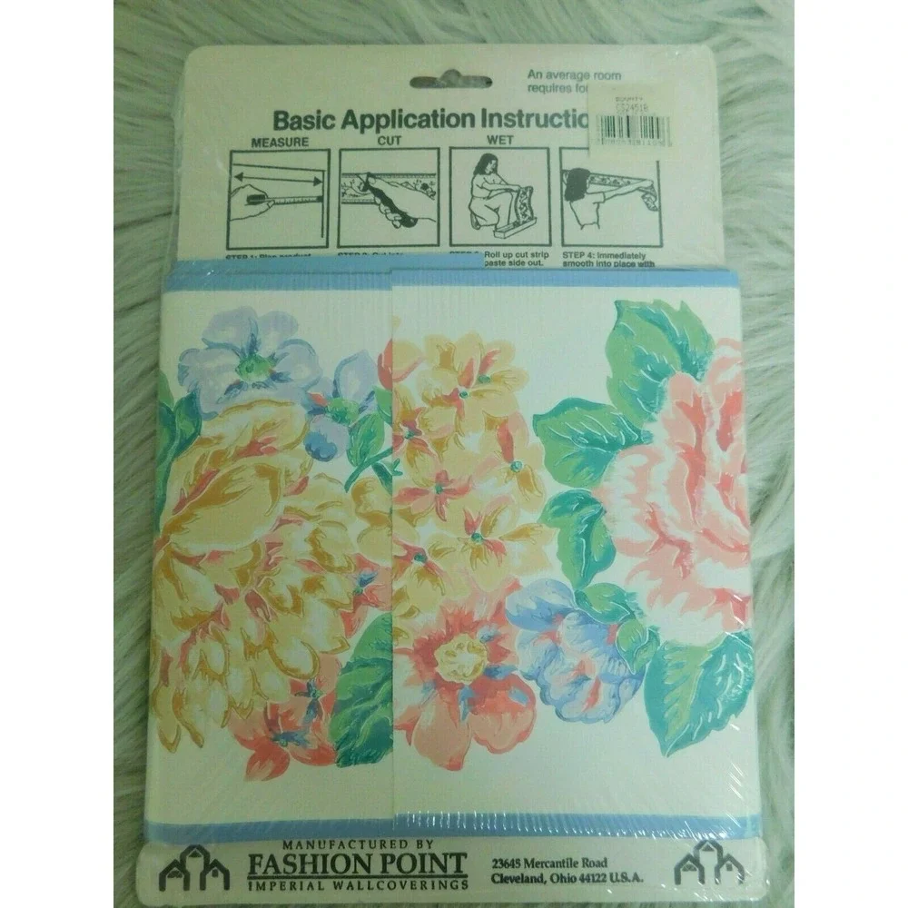 Springs Home At Last Fashion Point Bounty Wall Border Prepasted Strippable 5Yrd